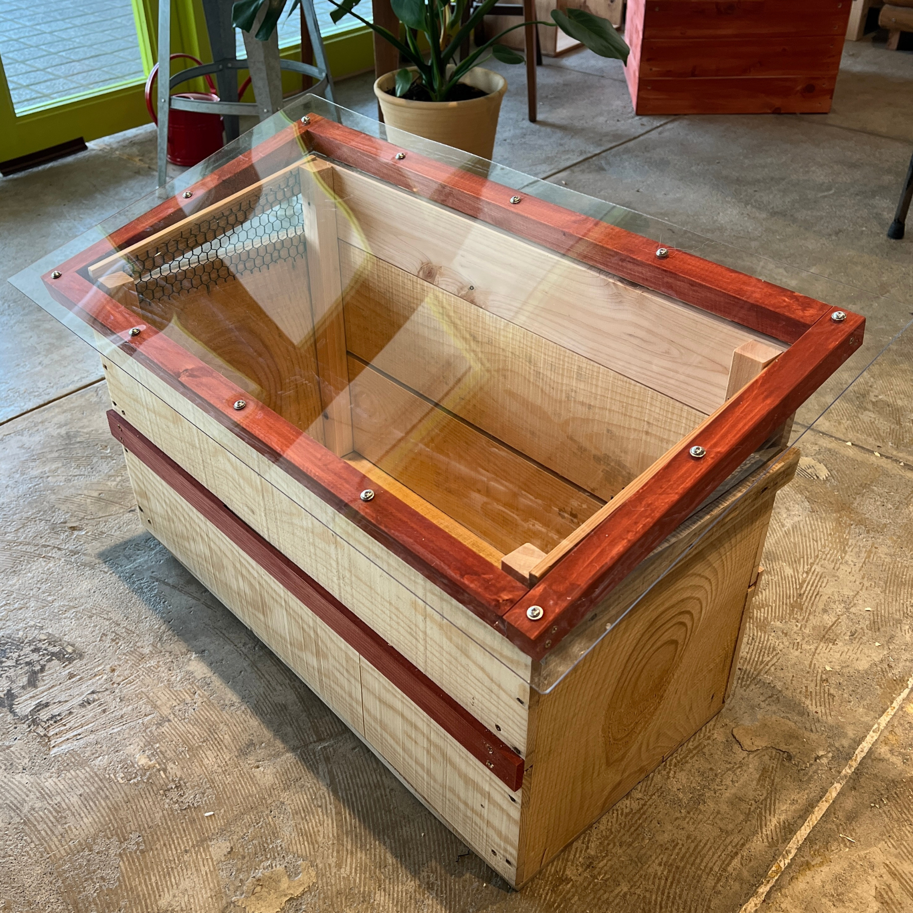 キエーロりんご箱コンポスト（サイド網付き）平板バージョン 3色展開